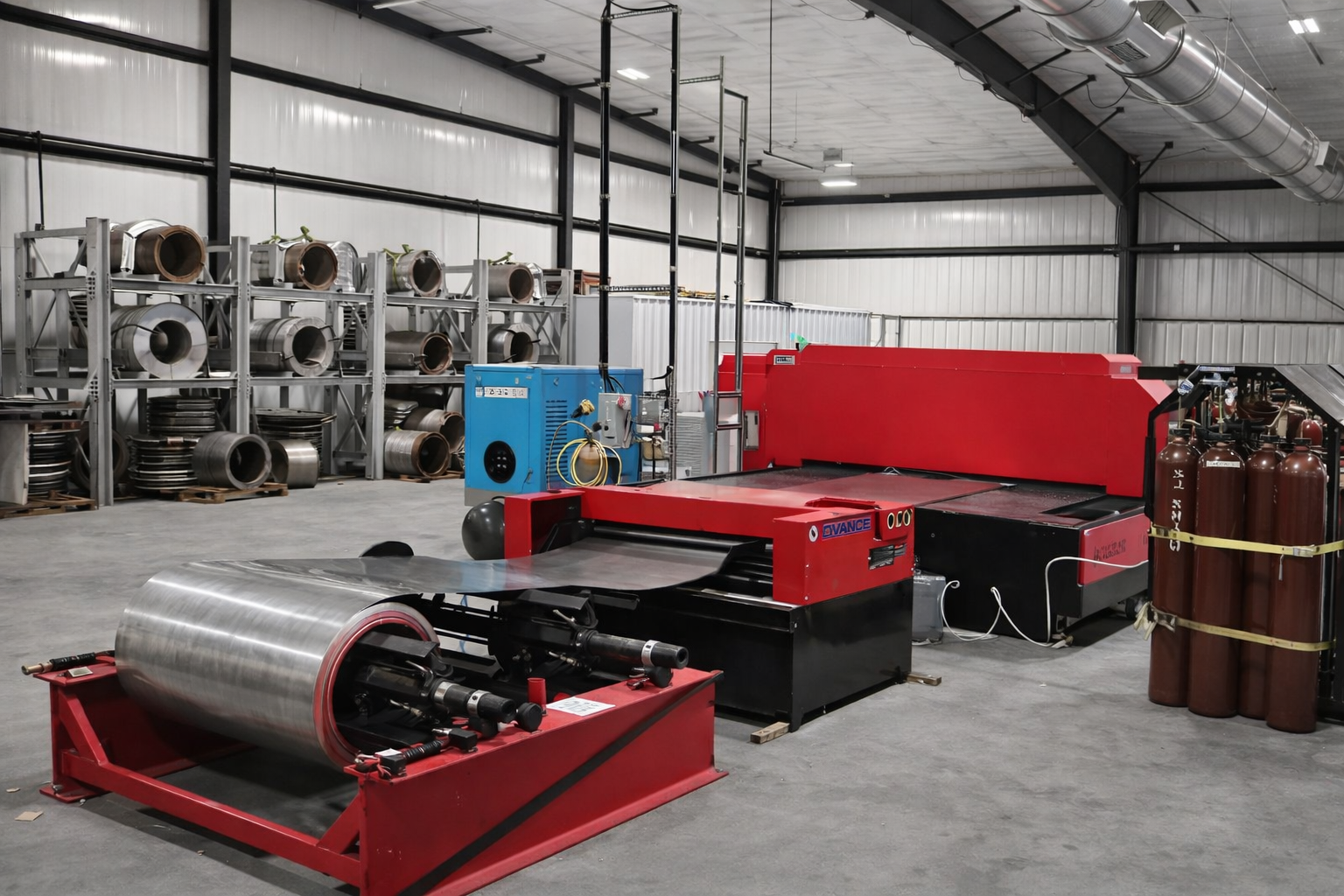 Plasma / Laser Coil Feed System